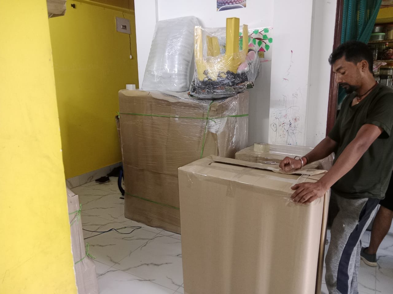 washing machine packing